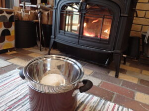 発酵中のピザ生地