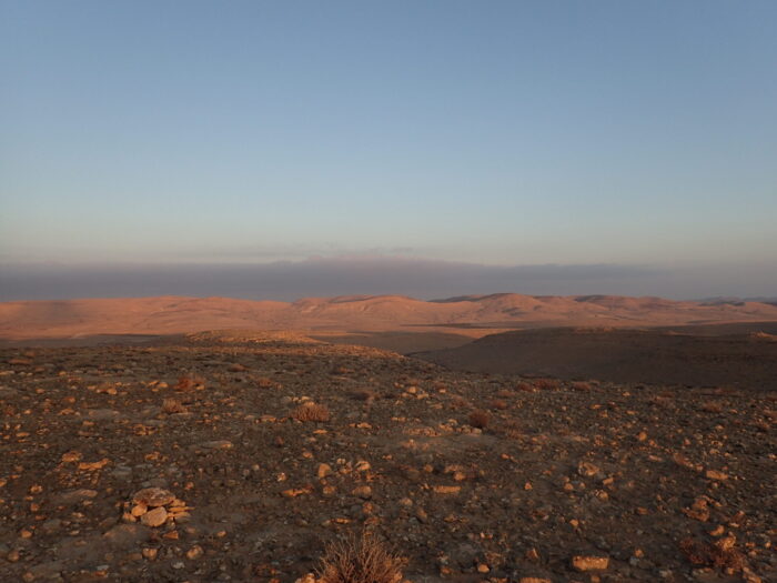 ネゲヴ砂漠の日の出