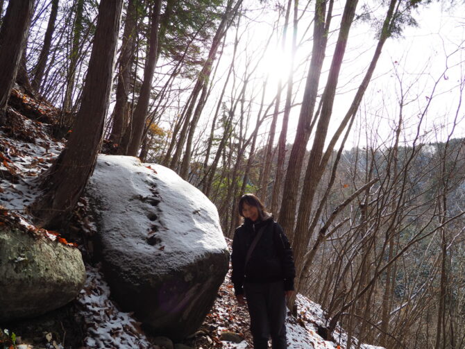 太陽石と一緒にパチリ