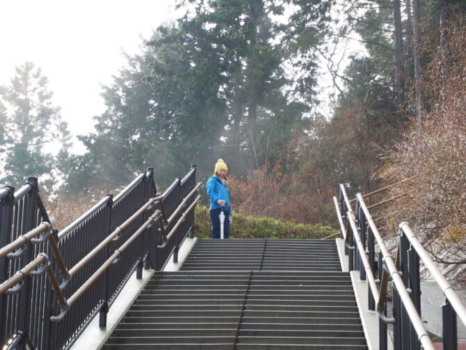 須須神社奥宮前の階段