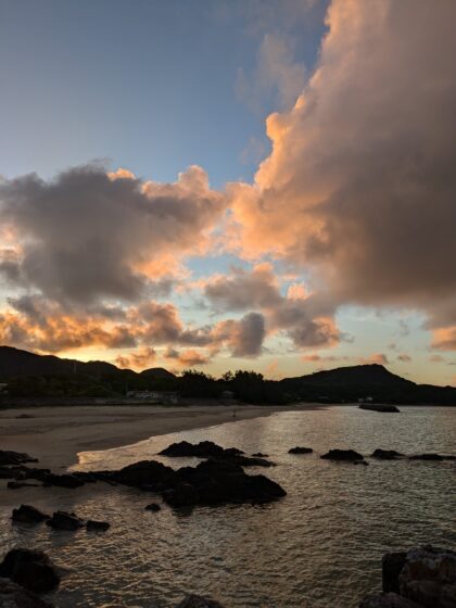 2025年6月21日夏至の日の出、奄美大島にて