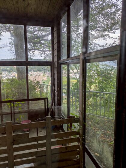 リビングから見た土間。